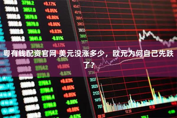 粤有钱配资官网 美元没涨多少，欧元为何自己先跌了？